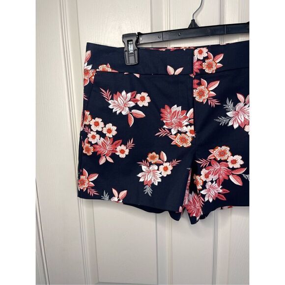 NWT LOFT Zinnia Doubleweave 4” Inseam Riviera Shorts (Navy Blue) - 12 - Picture 2 of 8